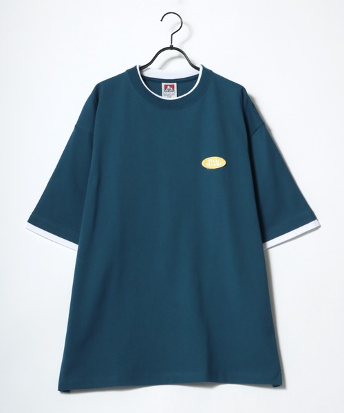 BEN DAVIS(ベンデイビス)の「BEN DAVIS/ベンデイビス オーバーサイズ バックプリント オーバルロゴ フロント ワンポイント刺繍 レイヤード 半袖Tシャツ(Tシャツ/カットソー・メンズ・ホワイト/チャコールグレー/アッシュグレー/ブルー系その他・M/L/XL)」の20枚目の写真