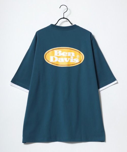 BEN DAVIS(ベンデイビス)の「BEN DAVIS/ベンデイビス オーバーサイズ バックプリント オーバルロゴ フロント ワンポイント刺繍 レイヤード 半袖Tシャツ(Tシャツ/カットソー・メンズ・ホワイト/チャコールグレー/アッシュグレー/ブルー系その他・M/L/XL)」の21枚目の写真