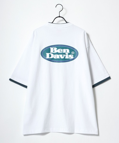 BEN DAVIS(ベンデイビス)の「BEN DAVIS/ベンデイビス オーバーサイズ バックプリント オーバルロゴ フロント ワンポイント刺繍 レイヤード 半袖Tシャツ(Tシャツ/カットソー・メンズ・ホワイト/チャコールグレー/アッシュグレー/ブルー系その他・M/L/XL)」の15枚目の写真