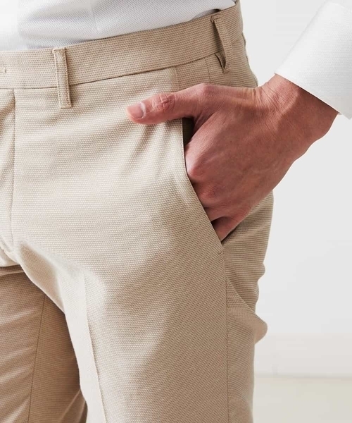 MICHEL KLEIN HOMME (ミッシェルクランオム)の「リネンスラックスパンツ(スラックス・メンズ・ベージュ/ネイビー/グレー・MEDIUM/LARGE/X-LARGE)」の14枚目の写真
