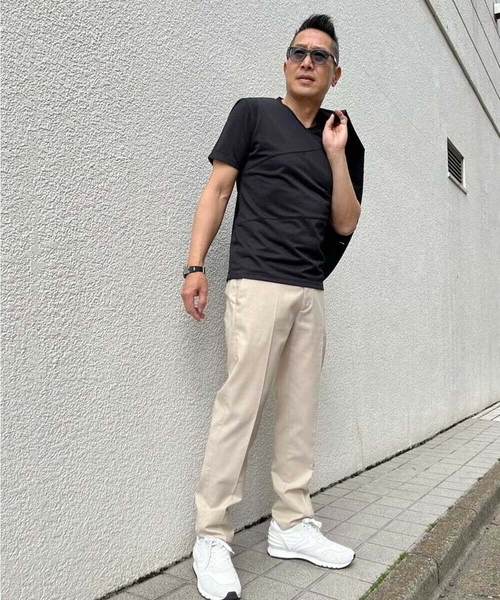 MICHEL KLEIN HOMME (ミッシェルクランオム)の「リネンスラックスパンツ(スラックス・メンズ・ベージュ/ネイビー/グレー・MEDIUM/LARGE/X-LARGE)」の10枚目の写真