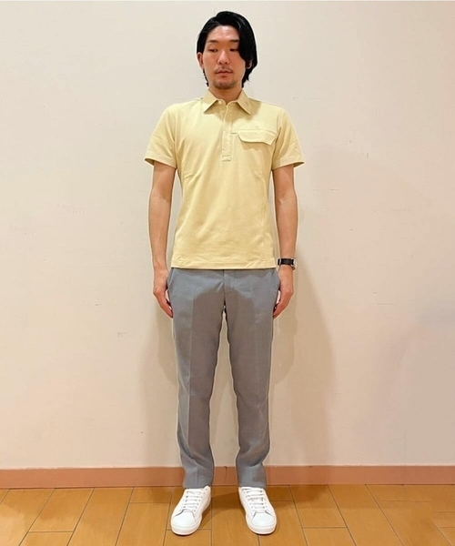 MICHEL KLEIN HOMME (ミッシェルクランオム)の「リネンスラックスパンツ(スラックス・メンズ・ベージュ/ネイビー/グレー・MEDIUM/LARGE/X-LARGE)」の5枚目の写真