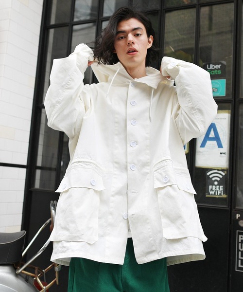 MSG(エムエスジー)の「オーバーサイズスノーパーカー マウンテンパーカー(マウンテンパーカー・メンズ・カーキ/ブルー/オフホワイト/マスタード/グレー系・L/M)」の2枚目の写真