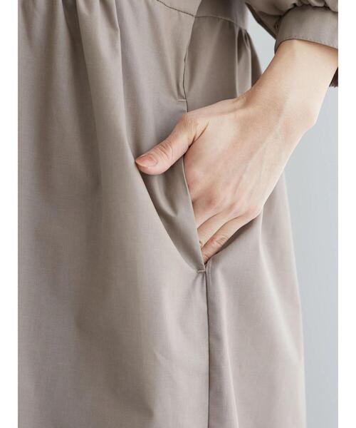 ESCAR（エスカー）の「・ESCAR ボリュームスリーブシャツワンピース（ワンピース・レディース・ネイビー/モカ/グリーン系その他2・FREE）」の22枚目の写真