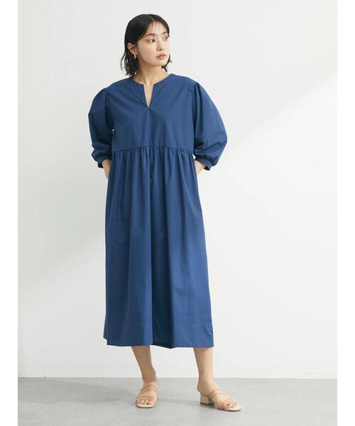 ESCAR（エスカー）の「・ESCAR ボリュームスリーブシャツワンピース（ワンピース・レディース・ネイビー/モカ/グリーン系その他2・FREE）」の20枚目の写真