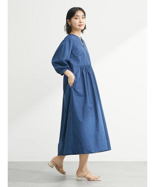 ESCAR（エスカー）の「・ESCAR ボリュームスリーブシャツワンピース（ワンピース・レディース・ネイビー/モカ/グリーン系その他2・FREE）」の19枚目の写真