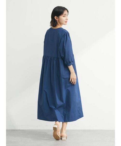 ESCAR（エスカー）の「・ESCAR ボリュームスリーブシャツワンピース（ワンピース・レディース・ネイビー/モカ/グリーン系その他2・FREE）」の18枚目の写真