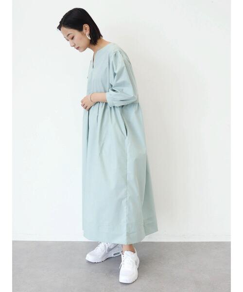 ESCAR（エスカー）の「・ESCAR ボリュームスリーブシャツワンピース（ワンピース・レディース・ネイビー/モカ/グリーン系その他2・FREE）」の15枚目の写真