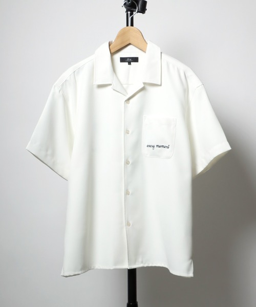 Salong hameu（サロン ハミュー）の「背中刺繍オープンカラーシャツ/花刺繍・バラ・マーガレット・狼・ウルフ・クリームソーダ・虎・アメカジ・ワッペン（シャツ/ブラウス・メンズ・ホワイト/ブラック/ベージュ/グリーン/ホワイト系その他/ブラック系その他/ベージュ系その他/グリーン系その他/ホワイト系その他2/ブラック系その他2/ブラック系その他3/ブラック系その他4/ブラック系その他5/ブラック系その他6・LL/M/L）」の17枚目の写真