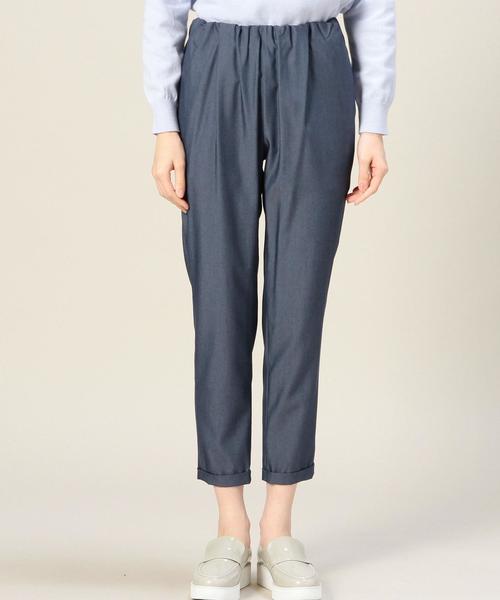 BEAUTY&YOUTH UNITED ARROWS（ビューティーアンドユースユナイテッドアローズ）の「BYTF リヨセルナイロン ウエストギャザー9分丈パンツ◆（その他パンツ・レディース・コバルトブルー/ブラック/グレー・SMALL/MEDIUM）」の5枚目の写真