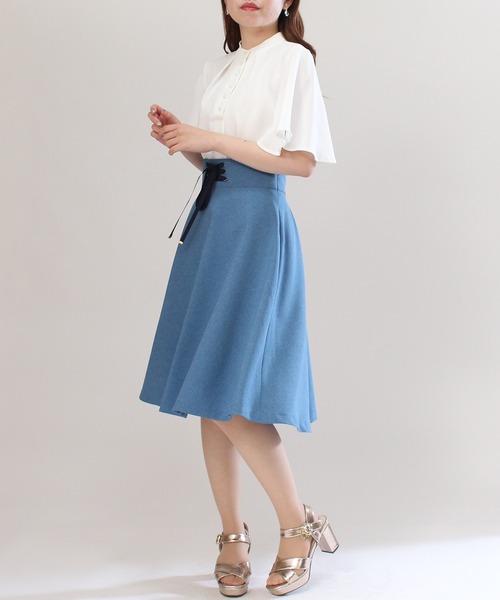 ASTORIA ODIER（アストリアオディール）の「ボウタイブラウス（シャツ/ブラウス・レディース・ベージュ/ホワイト・MEDIUM）」の15枚目の写真