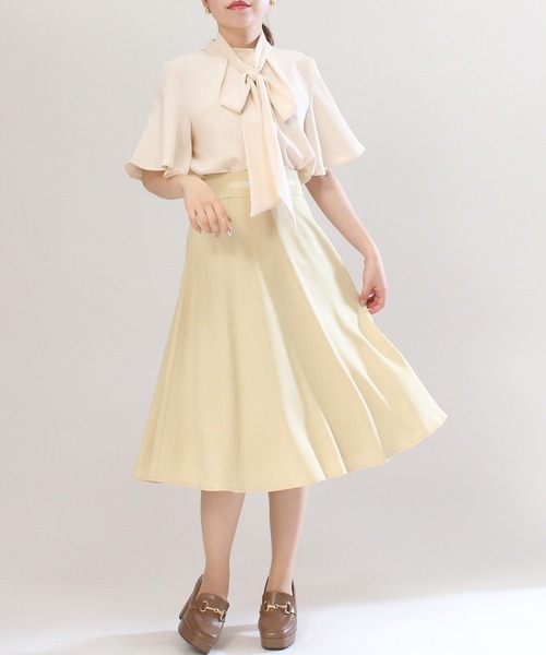 ASTORIA ODIER（アストリアオディール）の「ボウタイブラウス（シャツ/ブラウス・レディース・ベージュ/ホワイト・MEDIUM）」の21枚目の写真