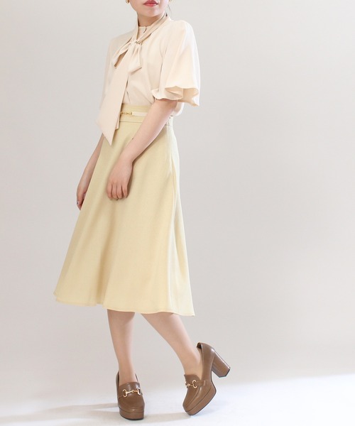 ASTORIA ODIER（アストリアオディール）の「ボウタイブラウス（シャツ/ブラウス・レディース・ベージュ/ホワイト・MEDIUM）」の22枚目の写真