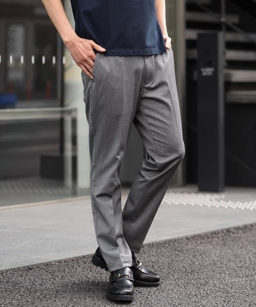 a.v.v（アーヴェヴェ）の「【S-XXL】スマートスラックス（アンクル丈）（スラックス・メンズ・ネイビー/グレー/ブラック・46/44/48/50）」の3枚目の写真