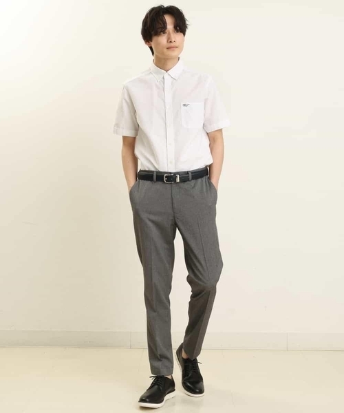 a.v.v（アーヴェヴェ）の「【S-XXL】スマートスラックス（アンクル丈）（スラックス・メンズ・ネイビー/グレー/ブラック・46/44/48/50）」の14枚目の写真