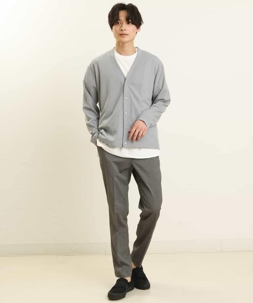 a.v.v（アーヴェヴェ）の「【S-XXL】スマートスラックス（アンクル丈）（スラックス・メンズ・ネイビー/グレー/ブラック・46/44/48/50）」の10枚目の写真