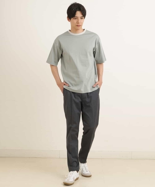 a.v.v（アーヴェヴェ）の「【S-XXL】スマートスラックス（アンクル丈）（スラックス・メンズ・ネイビー/グレー/ブラック・46/44/48/50）」の5枚目の写真