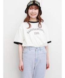 ehka sopo | リンガーカレッジロゴTシャツ(ニット/セーター)