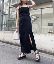 バック細リボンマルチウェイキャミワンピース