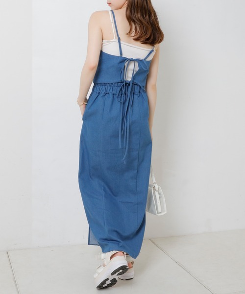 セール】バック細リボンマルチウェイキャミワンピース（ワンピース