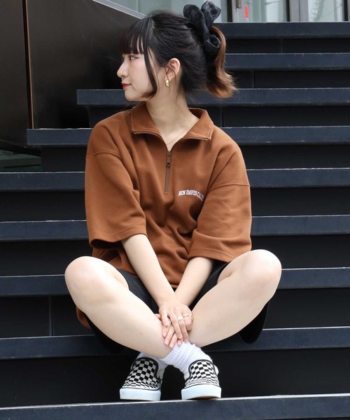 BEN DAVIS（ベンデイビス）の「【BEN DAVIS】ハーフジップカットソー（その他トップス・メンズ・グレー/ブラウン/ダークグレー/ロイヤルブルー・L/S/M/XL）」の3枚目の写真