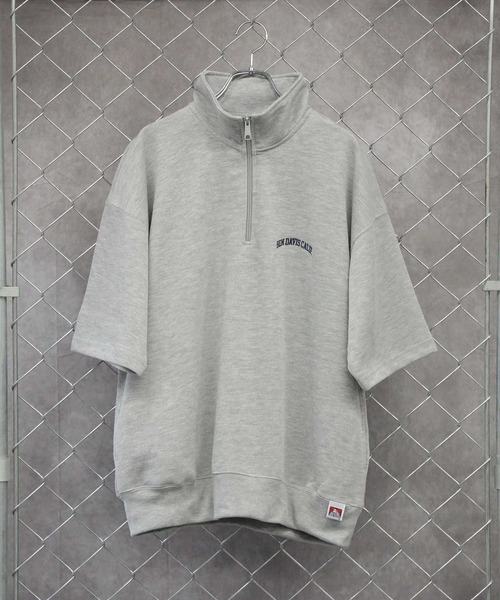 BEN DAVIS（ベンデイビス）の「【BEN DAVIS】ハーフジップカットソー（その他トップス・メンズ・グレー/ブラウン/ダークグレー/ロイヤルブルー・L/S/M/XL）」の2枚目の写真