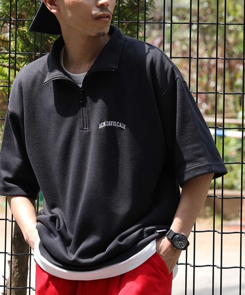BEN DAVIS（ベンデイビス）の「【BEN DAVIS】ハーフジップカットソー（その他トップス・メンズ・グレー/ブラウン/ダークグレー/ロイヤルブルー・L/S/M/XL）」の9枚目の写真