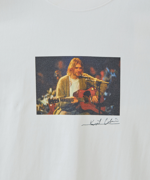 ADAM ET ROPE'（アダムエロペ）の「【KURT COBAIN×10 Culture】SMALL PHOTO T（Tシャツ/カットソー・メンズ・ブラック/ブラック系その他2/ホワイト系その他/ブラック系その他/ホワイト/ホワイト系その他2・M/XL/L）」の12枚目の写真