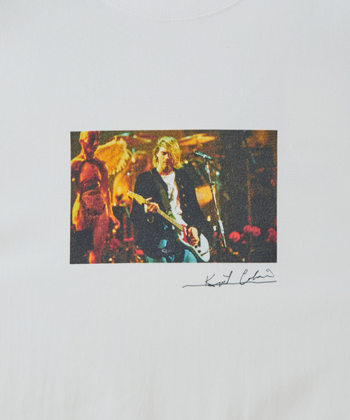 ADAM ET ROPE'（アダムエロペ）の「【KURT COBAIN×10 Culture】SMALL PHOTO T（Tシャツ/カットソー・メンズ・ブラック/ブラック系その他2/ホワイト系その他/ブラック系その他/ホワイト/ホワイト系その他2・M/XL/L）」の13枚目の写真