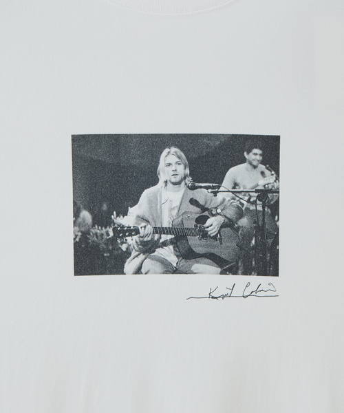 ADAM ET ROPE'（アダムエロペ）の「【KURT COBAIN×10 Culture】SMALL PHOTO T（Tシャツ/カットソー・メンズ・ブラック/ブラック系その他2/ホワイト系その他/ブラック系その他/ホワイト/ホワイト系その他2・M/XL/L）」の14枚目の写真
