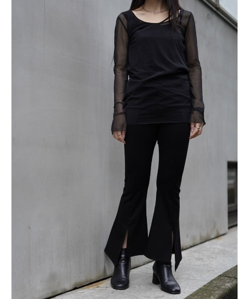 ADDICT NOIR（アディクトノアー）の「ADDICT NOIR/アディクト ノアー/Flare Pants（その他パンツ・レディース・ブラック・FREE）」の6枚目の写真