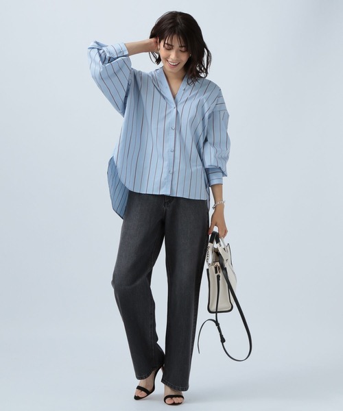 BAYFLOW(ベイフロー)の「【BAYFLOW DENIM】ワイドパンツ(その他パンツ・レディース・ライトブルー/ネイビー/チャコール・SMALL/MEDIUM/LARGE)」の4枚目の写真