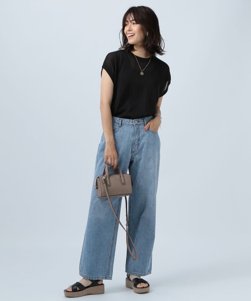 BAYFLOW(ベイフロー)の「【BAYFLOW DENIM】ワイドパンツ(その他パンツ・レディース・ライトブルー/ネイビー/チャコール・SMALL/MEDIUM/LARGE)」の6枚目の写真