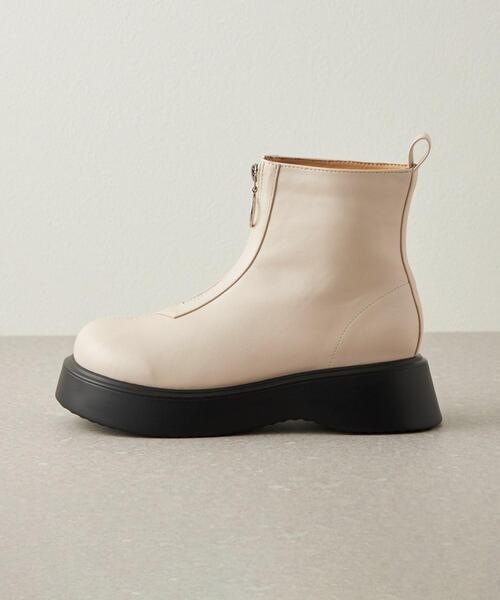 CITEN(シテン)の「<CITEN>ボリュームソール ハーフジップ ブーツ(ブーツ・レディース・ブラック/オフホワイト・23cm/23.5cm/24cm/24.5cm)」の19枚目の写真