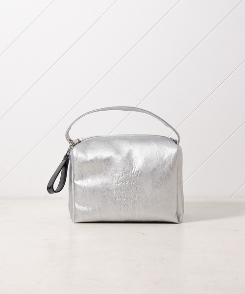 Actually（アクチュアリー）の「【手洗い可能】ウォッシャブル ワンハンドル 2WAYショルダー（ショルダーバッグ・レディース・ブラック/シルバー・フリー）」の15枚目の写真