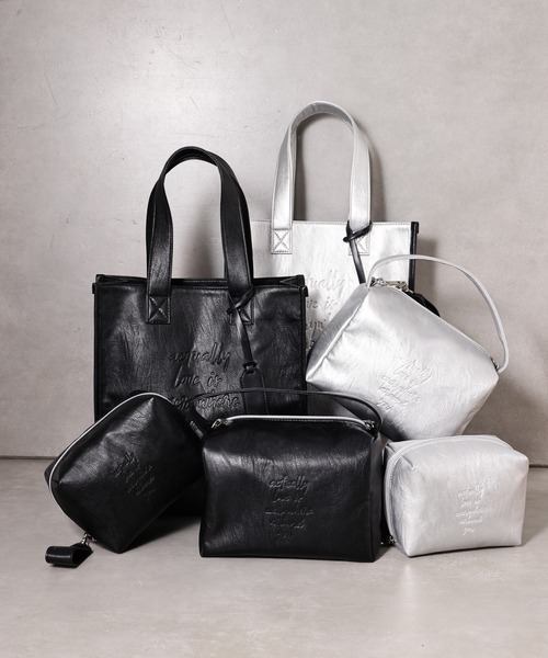 Actually（アクチュアリー）の「【手洗い可能】ウォッシャブル ワンハンドル 2WAYショルダー（ショルダーバッグ・レディース・ブラック/シルバー・フリー）」の7枚目の写真