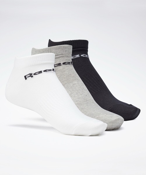 Reebok(リーボック)の「アクティブ コア ローカット ソックス 3足組 / Active Core Low-Cut Socks 3 Pairs(ソックス/靴下・メンズ・グレー/ホワイト/ブラック・MEDIUM/SMALL/X-LARGE/LARGE)」の3枚目の写真