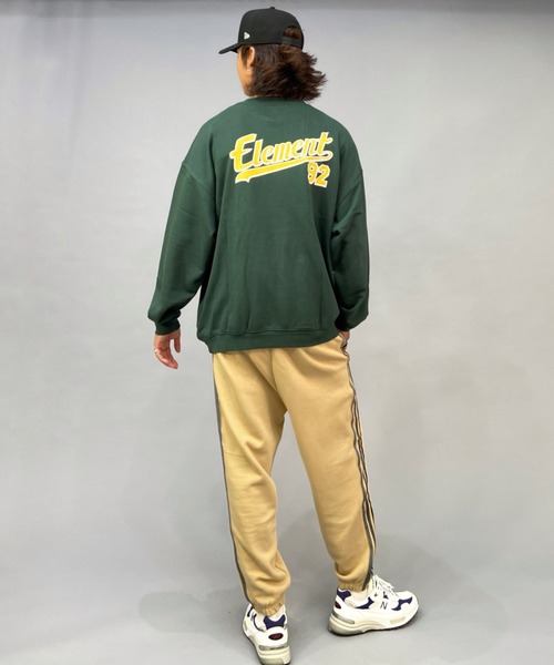 ELEMENT(エレメント)の「【ムラサキスポーツ別注】ELEMENT/エレメント ワイドシルエット クルーネックスウェット/トレーナー BC022-030(スウェット・メンズ・ネイビー/ブラック/グリーン・XL/L/M)」の12枚目の写真