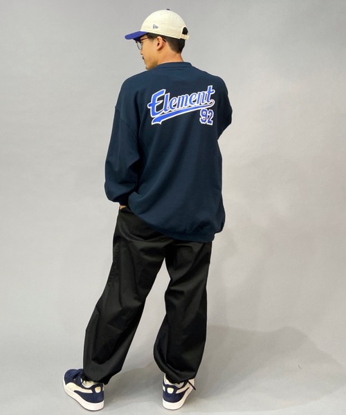ELEMENT(エレメント)の「【ムラサキスポーツ別注】ELEMENT/エレメント ワイドシルエット クルーネックスウェット/トレーナー BC022-030(スウェット・メンズ・ネイビー/ブラック/グリーン・XL/L/M)」の22枚目の写真
