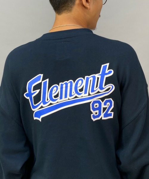 ELEMENT(エレメント)の「【ムラサキスポーツ別注】ELEMENT/エレメント ワイドシルエット クルーネックスウェット/トレーナー BC022-030(スウェット・メンズ・ネイビー/ブラック/グリーン・XL/L/M)」の18枚目の写真