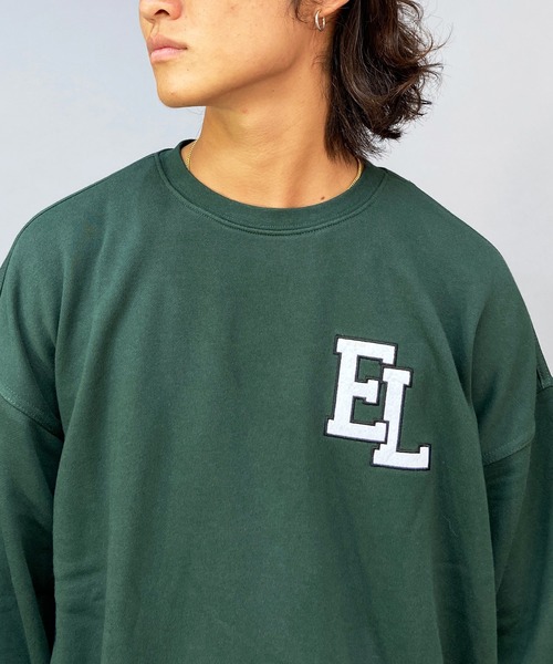 ELEMENT(エレメント)の「【ムラサキスポーツ別注】ELEMENT/エレメント ワイドシルエット クルーネックスウェット/トレーナー BC022-030(スウェット・メンズ・ネイビー/ブラック/グリーン・XL/L/M)」の5枚目の写真