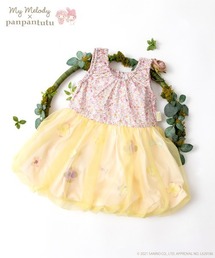 panpantutu（パンパンチュチュ）の「【ハローキティ・マイメロディ】お花とリボンのバルーンワンピ(80-100cm)（ワンピース・キッズ）」