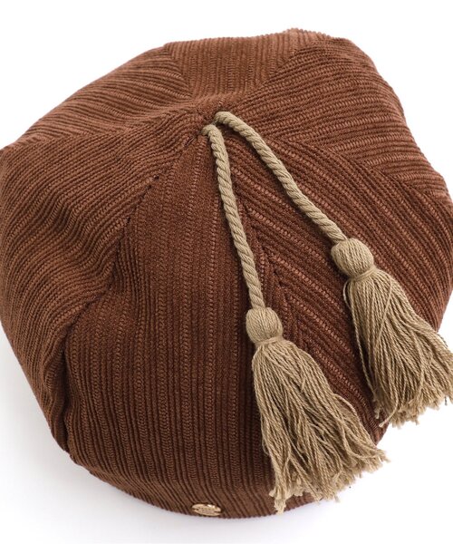 apres les cours（アプレレクール）の「タッセル付きベビー帽子（その他ベビー用品・キッズ・ベージュ/ブラウン・48/46）」の7枚目の写真