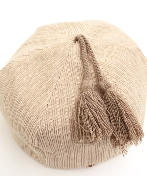 apres les cours（アプレレクール）の「タッセル付きベビー帽子（その他ベビー用品・キッズ・ベージュ/ブラウン・48/46）」の11枚目の写真