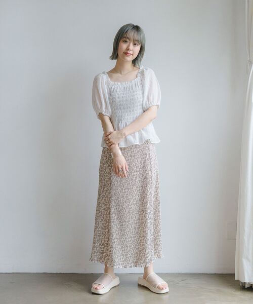 RETRO GIRL（レトロガール）の「ガラプリーツSK（スカート・レディース・ホワイト系その他/ブラック系その他/イエロー系その他・FREE）」の7枚目の写真