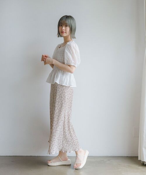 RETRO GIRL（レトロガール）の「ガラプリーツSK（スカート・レディース・ホワイト系その他/ブラック系その他/イエロー系その他・FREE）」の14枚目の写真