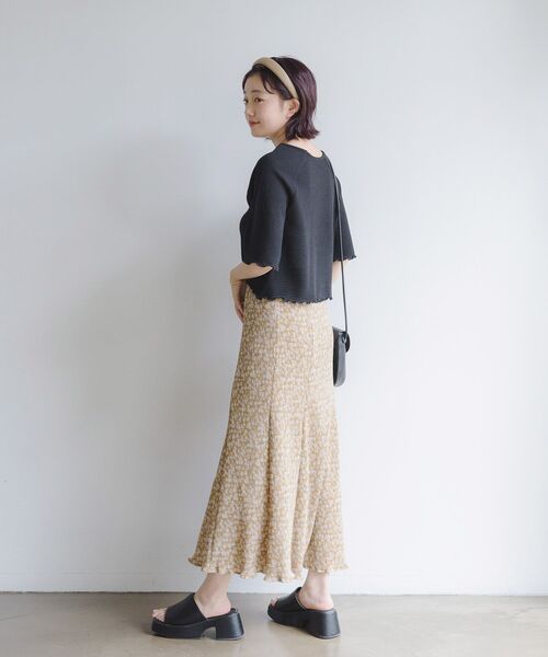 RETRO GIRL（レトロガール）の「ガラプリーツSK（スカート・レディース・ホワイト系その他/ブラック系その他/イエロー系その他・FREE）」の15枚目の写真