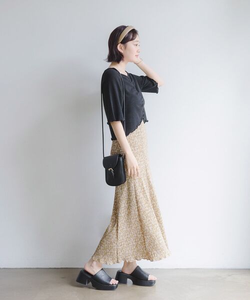 RETRO GIRL（レトロガール）の「ガラプリーツSK（スカート・レディース・ホワイト系その他/ブラック系その他/イエロー系その他・FREE）」の12枚目の写真