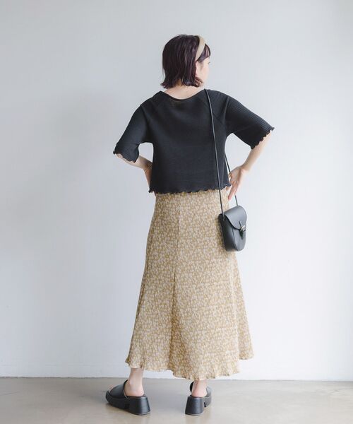 RETRO GIRL（レトロガール）の「ガラプリーツSK（スカート・レディース・ホワイト系その他/ブラック系その他/イエロー系その他・FREE）」の5枚目の写真