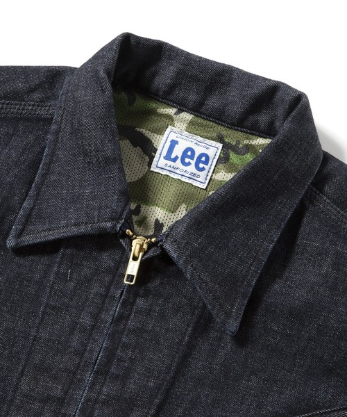 Lee(リー)の「narifuri × Lee 高耐久ストレッチデニム 91-B(デニムジャケット・メンズ・ブラック/インディゴブルー・SMALL/LARGE)」の6枚目の写真